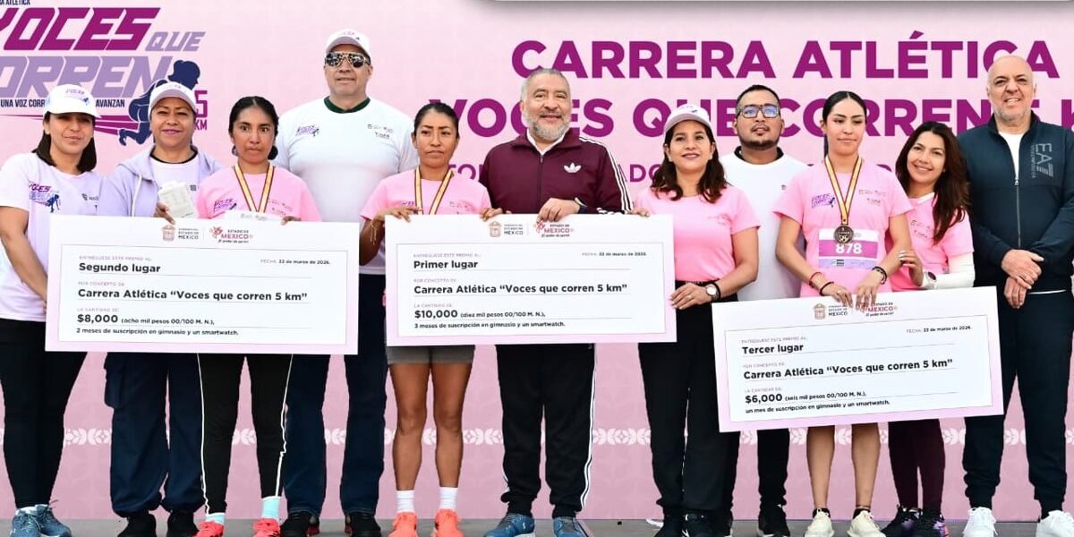 Más de mil 800 mujeres participan en la Primera Carrera "Voces que Corren 5k"