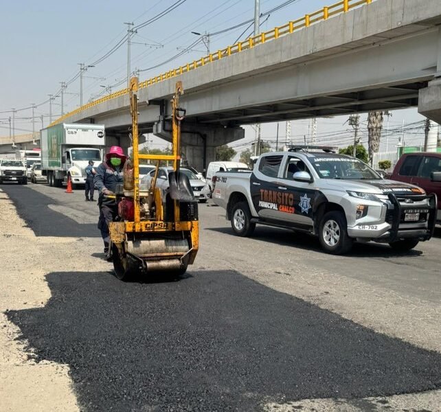 Chalco avanza en trabajos de bacheo para mejorar seguridad vial