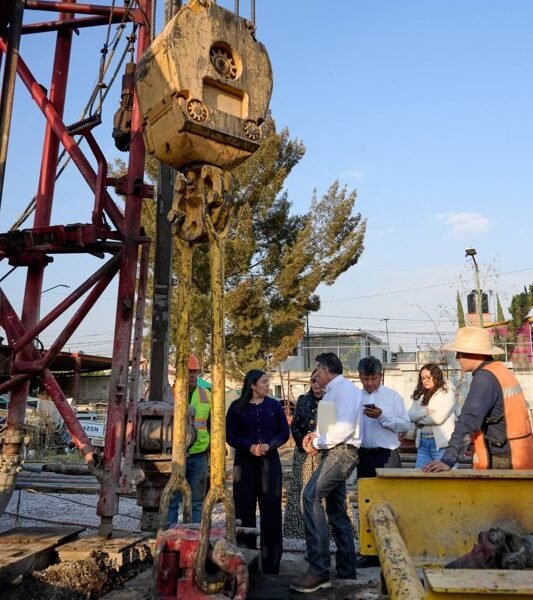 Chalco perfora nuevo pozo para garantizar agua potable a cuatro colonias