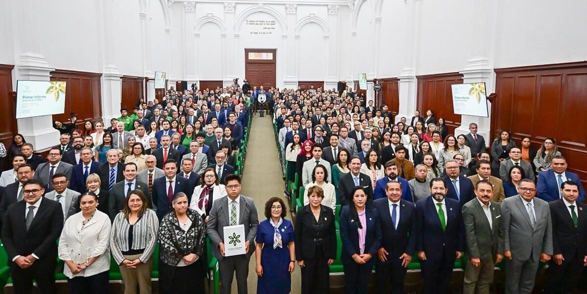 Delfina Gómez respalda primer informe de Rectora en UAEMéx