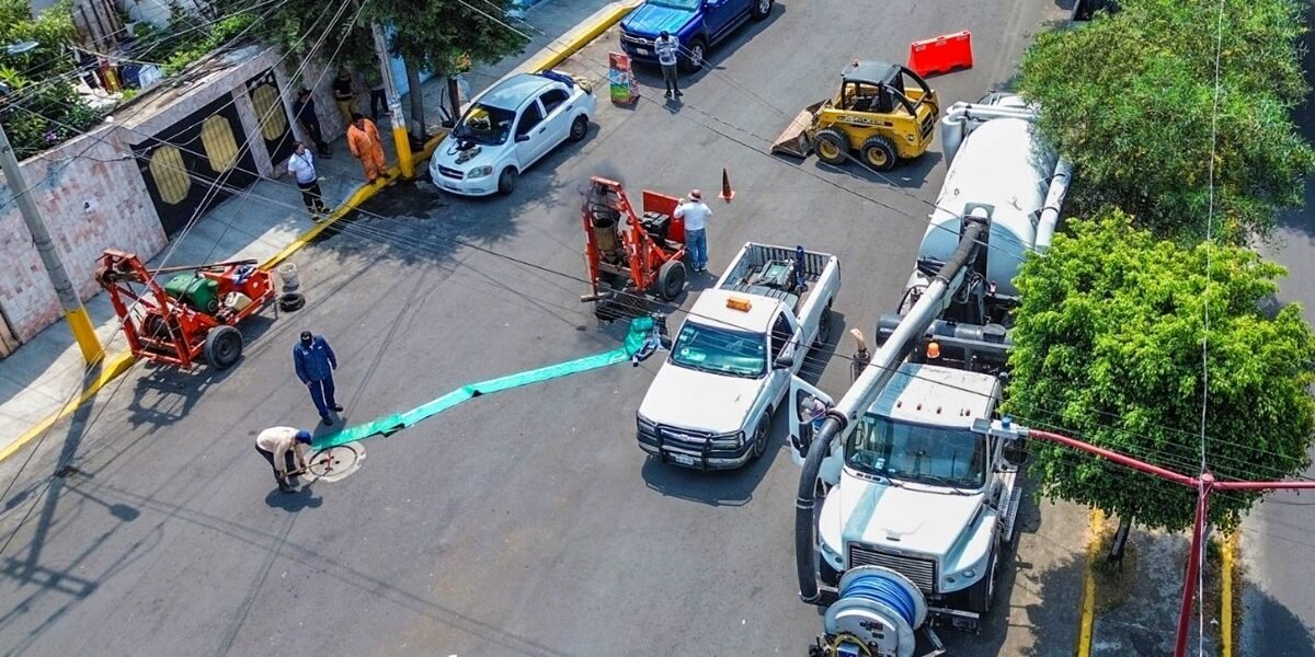 Desazolves preventivos en la zona oriente del Edomex ante temporada de lluvias