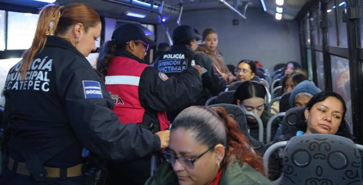 Ecatepec refuerza seguridad en transporte público con operativo multisectorial