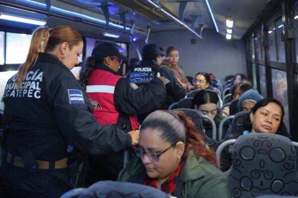 Ecatepec refuerza seguridad en transporte público con operativo multisectorial