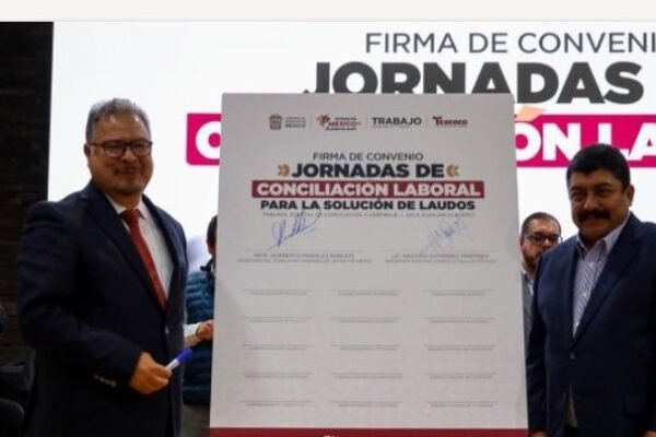 Texcoco alberga firma de convenio para resolver laudos laborales en 36 municipios