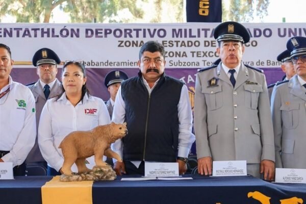 Texcoco recibe con honores el abanderamiento del Pentatlón Universitario