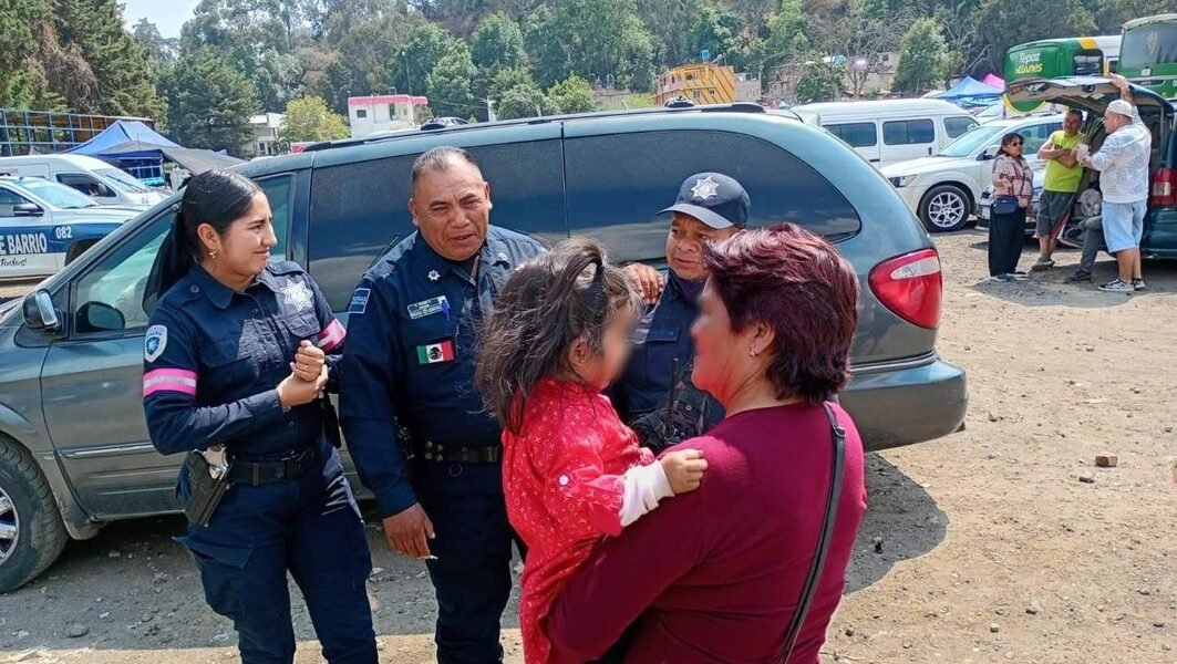 Menor de 2 años es localizada en Amecameca tras extravío en parque público