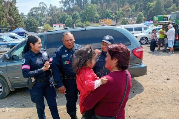 Menor de 2 años es localizada en Amecameca tras extravío en parque público