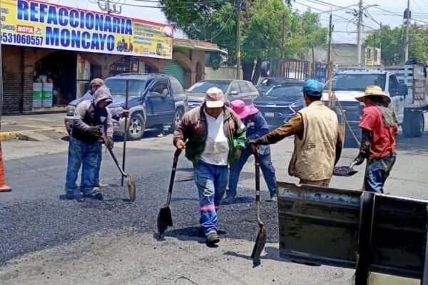 Chalco avanza en programa de bacheo para mejorar sus vialidades
