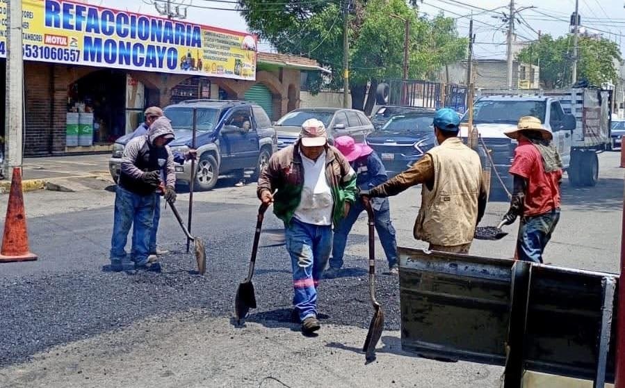 Chalco avanza en programa de bacheo para mejorar sus vialidades