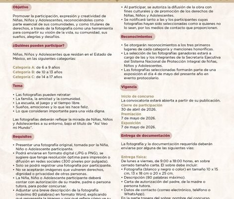 Concurso de fotografía 'Así veo mi mundo' invita a niños y adolescentes del Edoméx