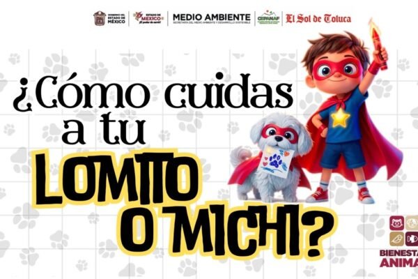 Convoca Estado a 6º concurso de dibujo: "¿Cómo cuidas a tu lomito o michi?"