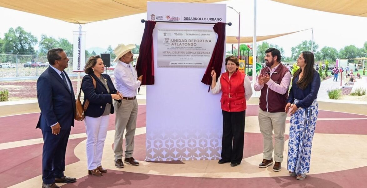Gobernadora entrega Unidad Deportiva en Teotihuacán con inversión de 22.4 mdp