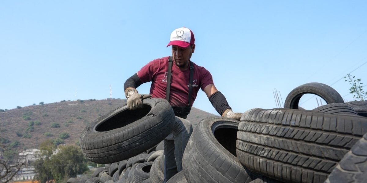 La Paz recicla 6,500 llantas en desuso en tres meses