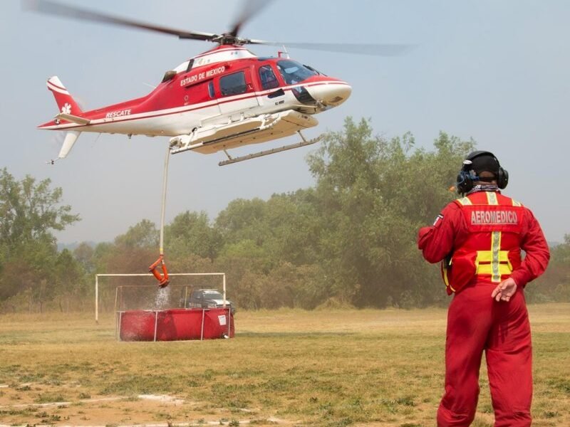 Grupo Relámpagos refuerza combate aéreo contra incendios forestales