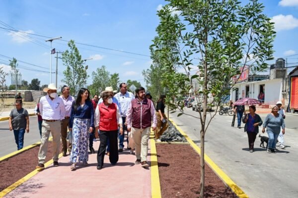 Avanzan trabajos en el Boulevard Teotihuacán-Maquixco con 85% de ejecución