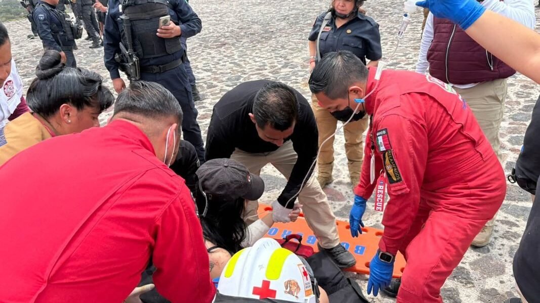 Tiroteo en Teotihuacán: un muerto y siete heridos en la Pirámide de la Luna