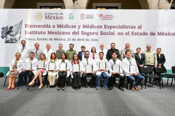 IMSS incorpora 1,123 médicos especialistas en el Estado de México