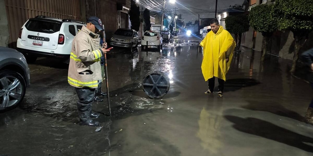 Ecatepec activa Operativo Tormenta tras lluvia atípica: más de 300 elementos en acción