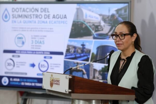 Ecatepec casi triplica suministro de agua en la Quinta Zona: de 30% a 85%
