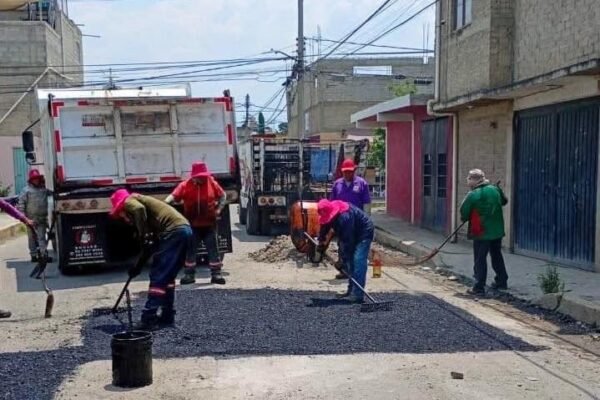 Chalco avanza en programa de bacheo para mejorar vialidades y seguridad