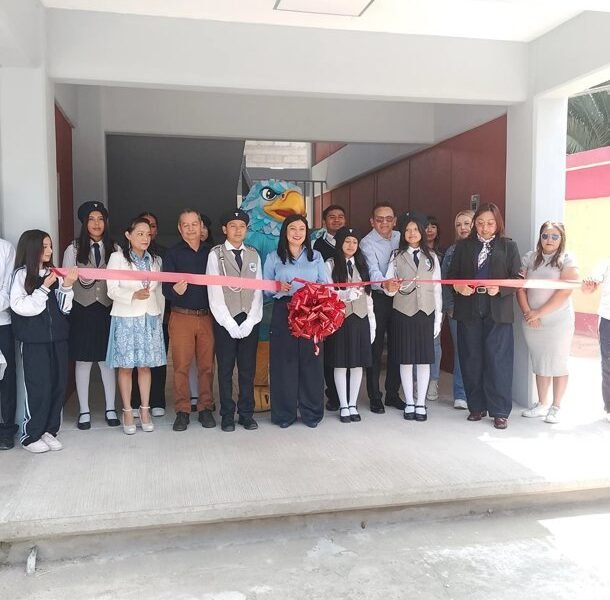 Chalco amplía infraestructura educativa con nuevas aulas en secundaria Luis G. Urbina