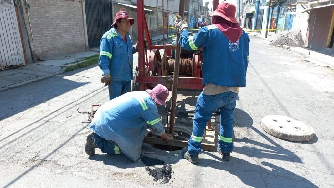 Odapas Chalco intensifica desazolve de drenajes ante temporada de lluvias