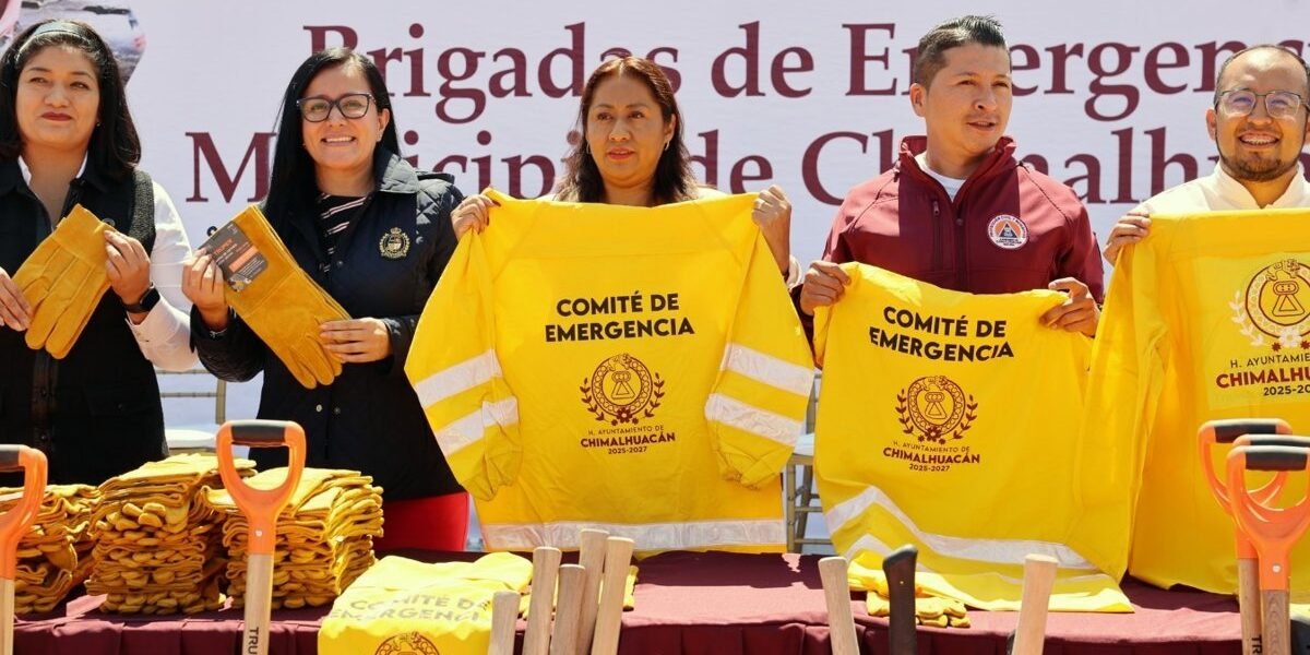 Chimalhuacán refuerza brigadas de emergencia con equipo especializado para temporada de lluvias