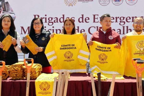Chimalhuacán refuerza brigadas de emergencia con equipo especializado para temporada de lluvias