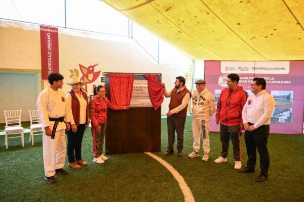 Capulhuac estrena Unidad Deportiva renovada con 16.8 millones de pesos