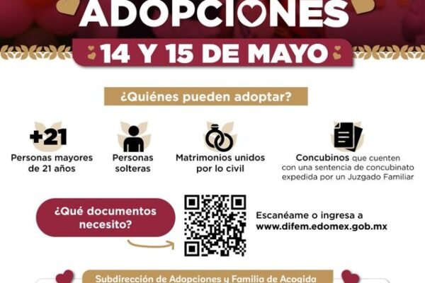 DIFEM abre segunda convocatoria de adopciones 2026 para familias mexiquenses