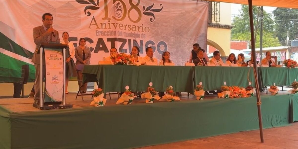 Ecatzingo celebra 158 años de su erección municipal con reconocimiento a su gente