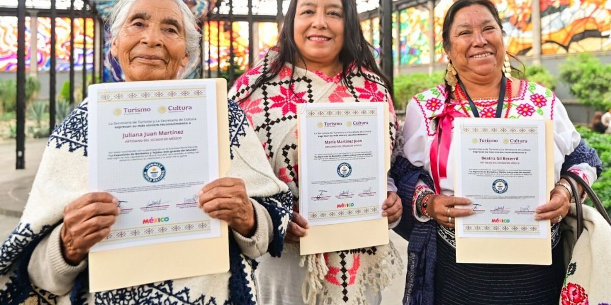 Estado de México reconoce a 101 artesanos que lograron Récord Guinness