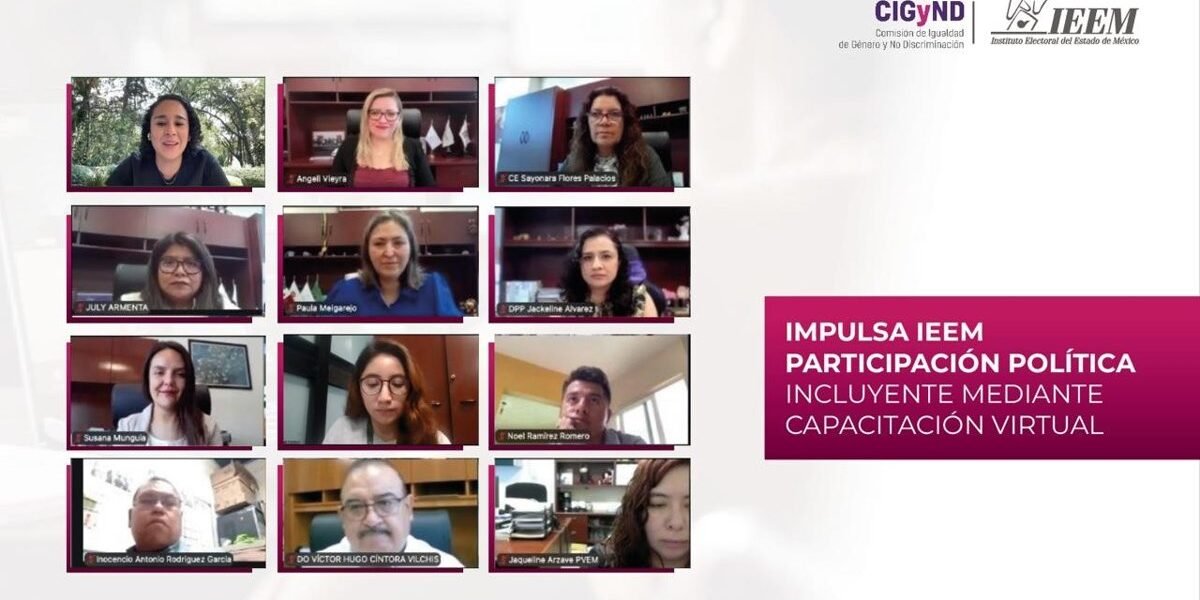 IEEM impulsa democracia inclusiva con capacitación para grupos vulnerables
