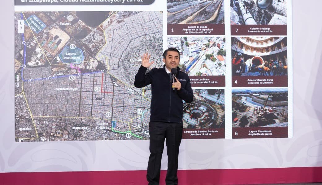 Gobiernos refuerzan infraestructura hidráulica para evitar inundaciones en el oriente del Valle de México