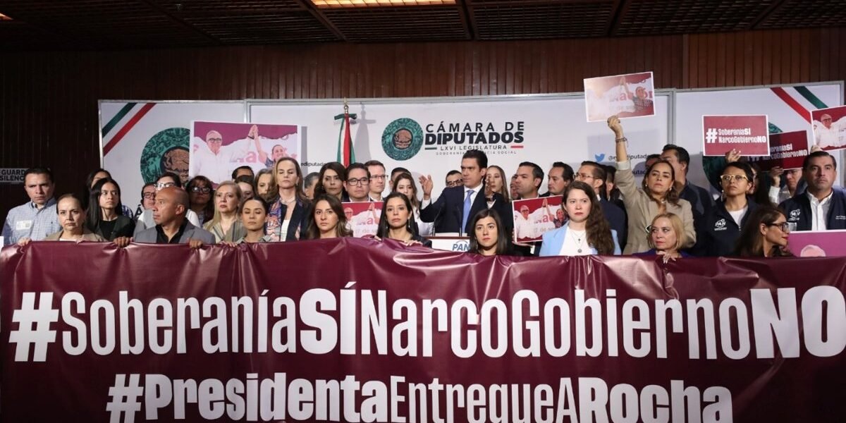 PAN anuncia juicio político contra Rubén Rocha por vínculos con crimen organizado