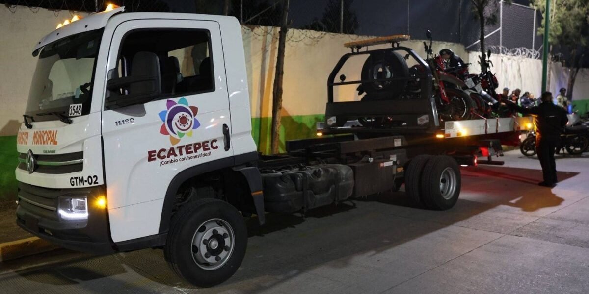 Operativo "Moto Segura" se intensifica en Ecatepec con apoyo de la Marina
