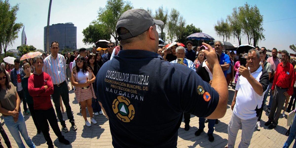 Naucalpan evacuó 600 personas en simulacro nacional antisísmico 2026