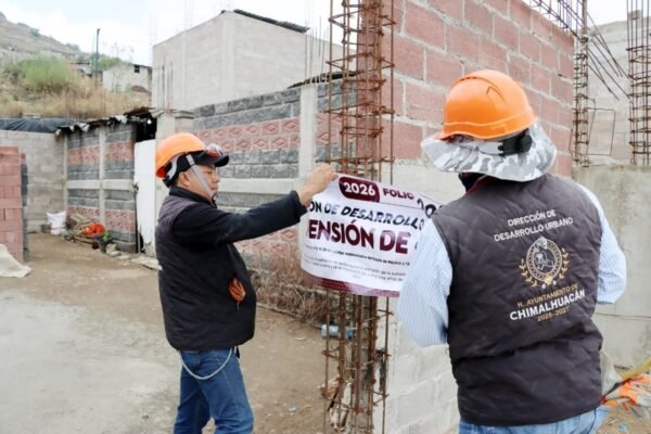 Chimalhuacán suspende obras irregulares fuera del límite urbano