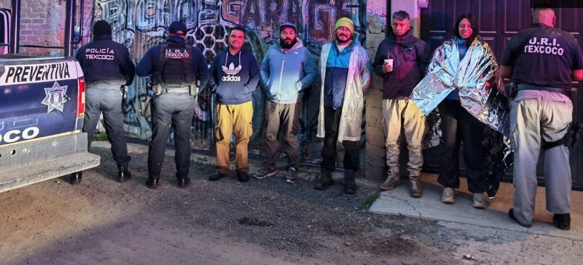 Rescate exitoso: localizan a cinco personas extraviadas en el monte Tláloc
