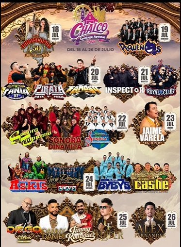 Chalco alista su tradicional Feria 2026 a partir del 18 de julio