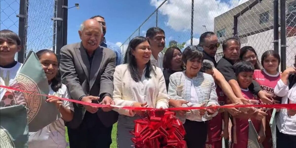 Chalco inaugura Cancha Mundial Social para impulsar sueños deportivos