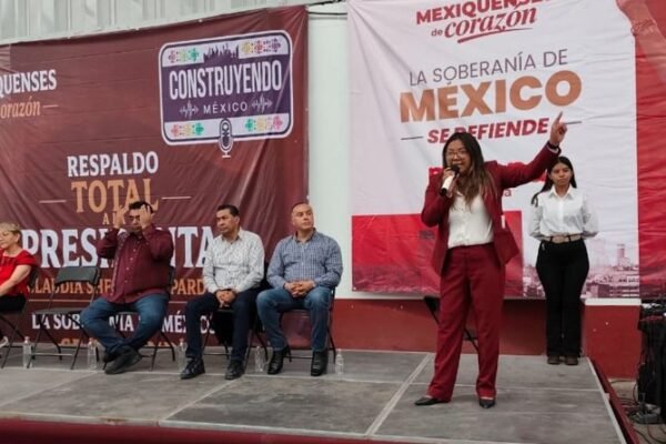 Sandy Muñoz convoca en Atlautla a defender la soberanía mexicana