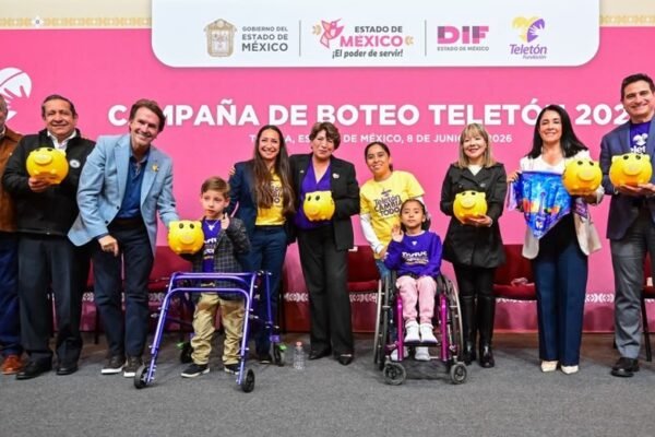 Delfina Gómez lanza Campaña Teletón 2026 con 11 mil alcancías en el Edomex