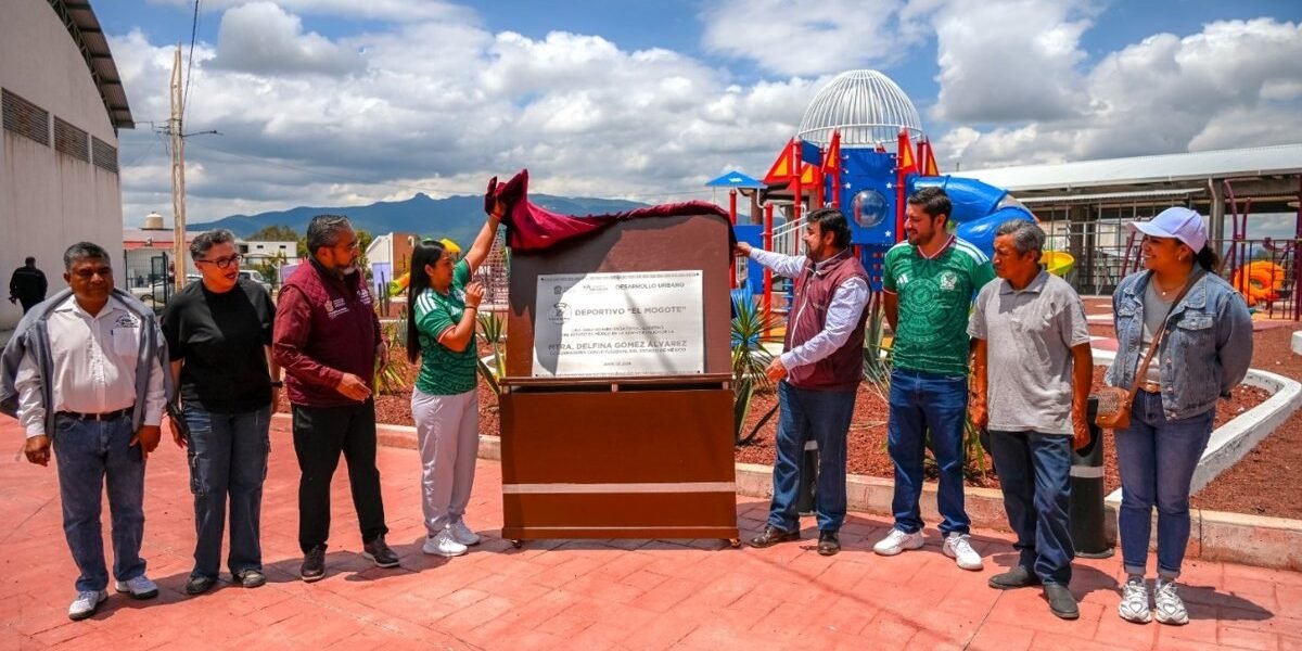 Estado invierte 17 mdp para rehabilitar integral el Deportivo El Mogote en Aculco