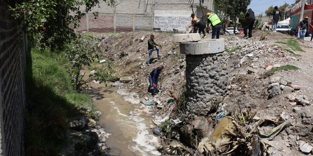 Ecatepec intensifica lucha contra descargas de aguas negras en barrancas