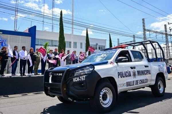 Valle de Chalco recibe 32 patrullas de última generación para fortalecer seguridad