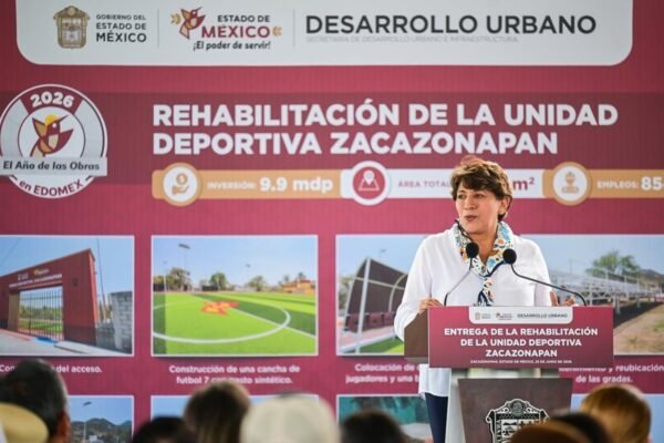 Gobierno invierte 9.9 millones en rehabilitación de Unidad Deportiva de Zacazonapan