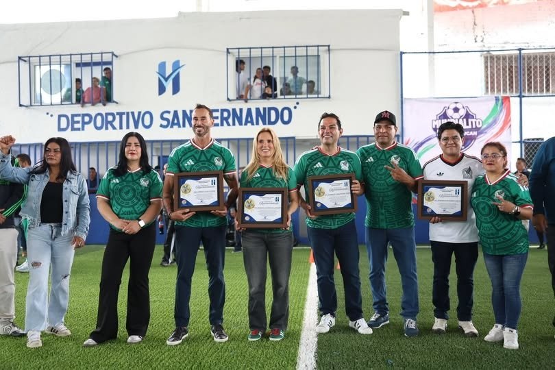 Huixquilucan inaugura Deportivo San Fernando completamente rehabilitado