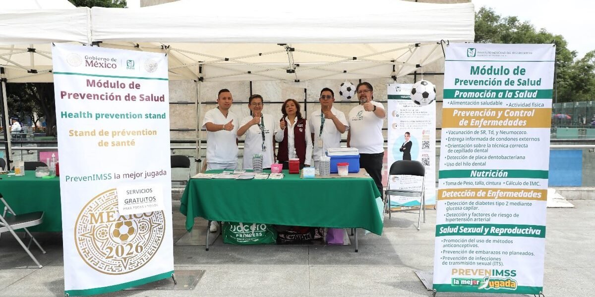 IMSS instala Módulo PrevenIMSS en Chapultepec para promover salud preventiva