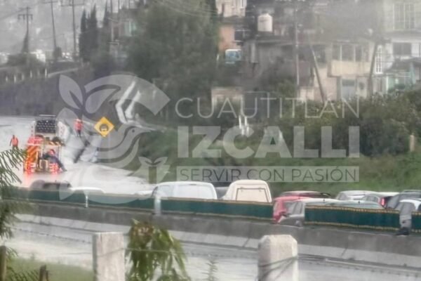 Cárcamo Valle de las Flores se desborda por tercera vez en una semana